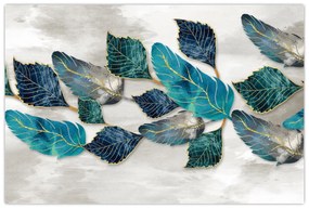 Obraz - Ilustrácie peria (90x60 cm)