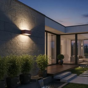 Ideal Lux - Vonkajšie nástenné svietidlo ANDROMEDA 1xE27/60W/230V IP55 hnedá