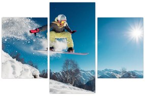 Obraz - Snowboardista (90x60 cm)