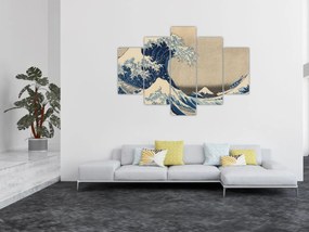 Obraz - Katsushika Hokusai, Under the Wave off Kanagawa, reprodukcia (150x105 cm)