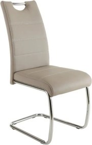 Jedálenská stolička Flora, cappuccino ekokoža