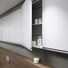 Cersanit Moduo, závesná skrinka 400x141x800 mm, biela lesklá, K116-018