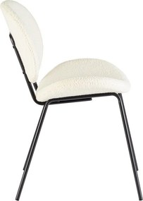 Biela čalúnená jedálenská stolička Maddie – Yes Everyday