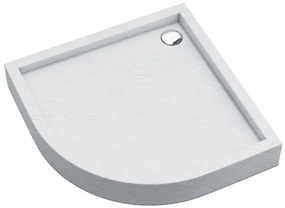 Vanička polokrúhla Astrix 90x90x16 biela štruktúra AQM4734BST