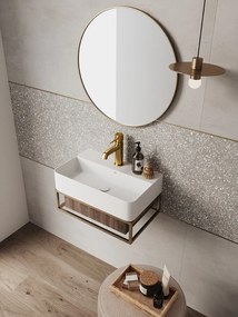 Laveo Laveo, keramické umývadlo 455x285x105 mm, biela lesklá, LAV-VUK_6145
