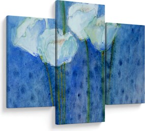 Obraz - Biele tulipány (90x60 cm)