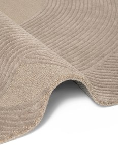 Ted Baker, Kusový koberec Ted Baker Kensington 106400 Beige kruh, 200x200, béžová, kancelária