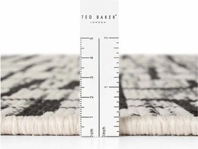 Čierny/krémovobiely okrúhly vnútorný a vonkajší koberec ø 160 cm Haringey Crouch – Ted Baker