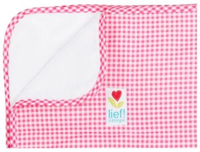 Ružovo-biela prikrývka do detskej postieľky Tiseco Home Studio, 100 x 150 cm