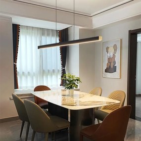 Toolight Toolight, LED závesné svietidlo 80cm, 15W, APP1447-CP, čierna matná, OSW-02391