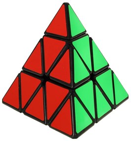 KIK Logická hra PYRAMINX puzzle kocka 9,7 cm