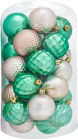 4Home Sada vianočných ozdôb Mint, 25 ks