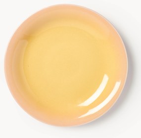 Ručne vyrobené plytké taniere Marguerite, 4 ks