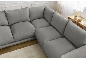 Sivá rohová pohovka Ernest – Bobochic Paris