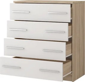 Komoda ORVILLE - dub sonoma/biela