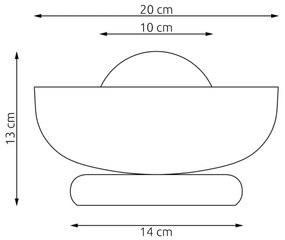 Stolná lampa OZZY 1xG9/8W/230V biela