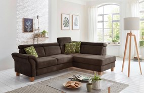 XXXLutz ROHOVÁ SEDAČKA, textil, mokka Sit & More - Sedačky - 000144005215