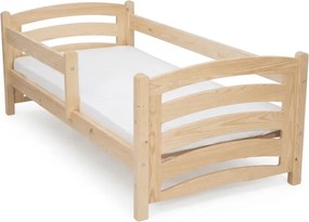 Detská posteľ MELA 80 x 160 cm, borovica Rošt: Bez roštu, Matrac: Matrac EASYSOFT 10 cm