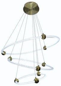 LED Stmievateľný luster na lanku LED/45W/230V 3000-6500K + diaľkové ovládanie