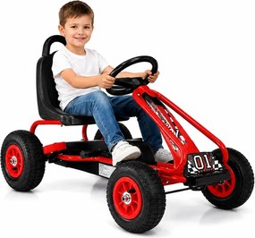 LEAN Toys Šliapací gokart G201, červený