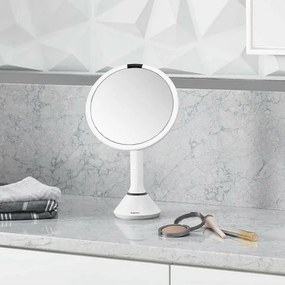 Zrkadlo Simplehuman s nastavitelným jasom Dual LED, biela