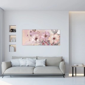 Obraz - Umelecká koláž s motýľmi (120x50 cm)