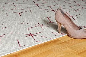 Obsession, AKCIA: 80x150 cm Ručne tkaný kusový koberec Stockholm 342 FUCHSIA, biela, obývacia izba