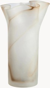 Váza z drážkovaného skla Galene, V 32 cm