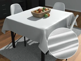 Biante Saténový štvorcový obrus polyesterový Satén LUX-011 Strieborný 140x140 cm