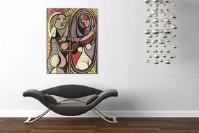 Obraz na plátne DIEVČA PRED ZRKADLOM – Pablo Picasso | rôzne rozmery