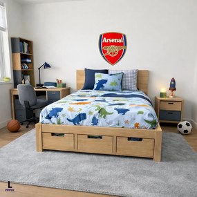 Logo Arsenal FC - textilná nálepka na stenu Veľkosť: 40 cm