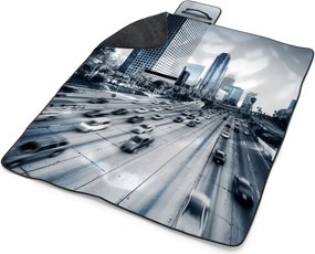 Sablio Plážová deka Mestská cesta: 200x140 cm