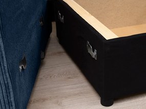 Tmavomodrá sedacia súprava do U SMART COSARO 295x140 cm