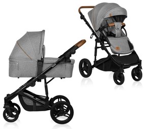 Lionelo - Kombinovaný kočík 2v1 MARI TOUR Šedý kameň