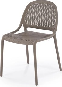 Záhradná plastová stolička ZOLE khaki