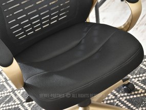 Kreslo Rondoz (zlatá + čierna). Vlastná spoľahlivá doprava až k Vám domov. 1109968