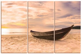 Obraz na plátne - Čln na pláži 151FB (150x100 cm)