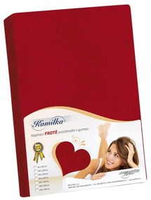 Bellatex Froté prestieradlo Kamilka červená, 90 x 200 cm