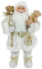 Dekorácia Santa Claus Bielo-Zlatý 80cm