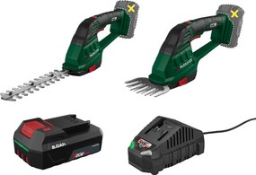 Parkside®  Aku nožnice na trávnik a živý plot 20 V Pags 20-Li A1 + Akumulátor 20 V/2 Ah + Nabíjačka 20 V/2,4 A  (800012951)
