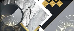 Obraz - Texturoavná koláž (120x50 cm)