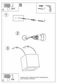 Sollux Lighting Nástenné keramické svietidlo LEO