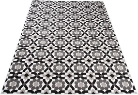 TA Koberec Z645F WHITE MAYA PP EYM Sivý Obdĺžnikový Rozmer: 160x220 cm