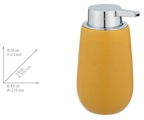 Žltý keramický dávkovač mydla 0.32 l Badi - Wenko