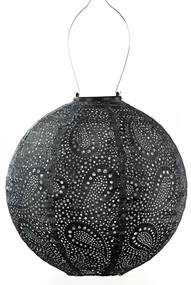 Lumiz SOLÁRNY LAMPÁŠ ROUND 28,9X30 CM TMAVOSIVÁ