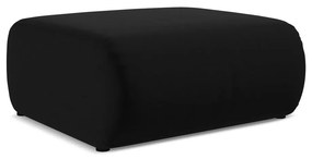 Čierna zamatová podnožka Ekahi – Makamii