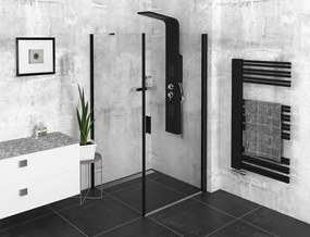 Polysan Polysan, ZOOM BLACK štvorcová sprchová zástena 800x800mm, rohový vstup, ZL4815BL-02