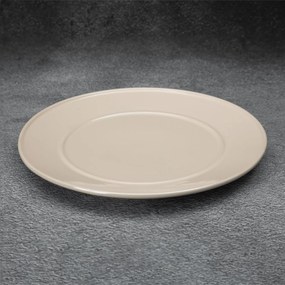 DEKORAČNÝ KERAMICKÝ TANIER SIMONA6 (01) (FI) 30 CM BÉŽOVÝ
