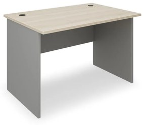 Stôl SimpleOffice 120 x 80 cm, dub svetlý / sivá