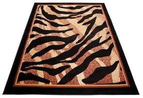 Kusový koberec PP Trio čiernobéžový 100x200cm